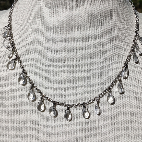 Silpada sterling crystal necklace - Picture 3 of 8